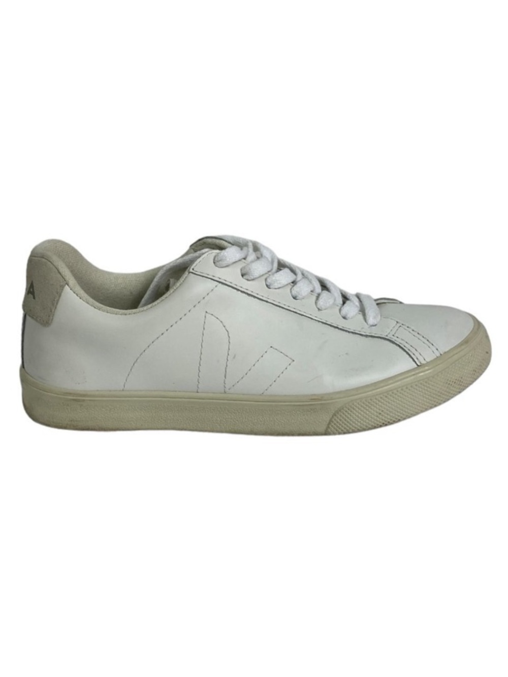 Free People Veja Esplar Sneakers White Size 5 Retro Sustainable Leather Size 5